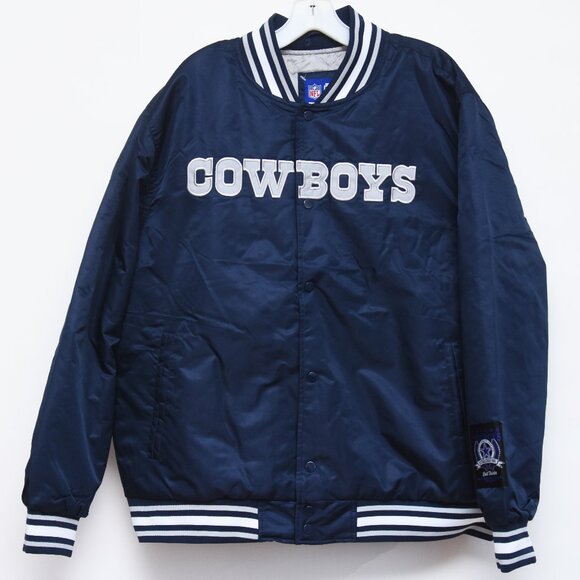 Dallas Cowboys NFL Varsity Satin Embroidered Jacket Men’s X-Large New w/Tag $130 - Picture 1 of 12